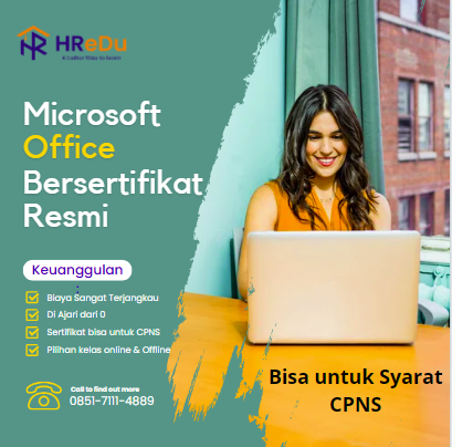Kursus Microsoft Office Bersertifikat Resmi 2024