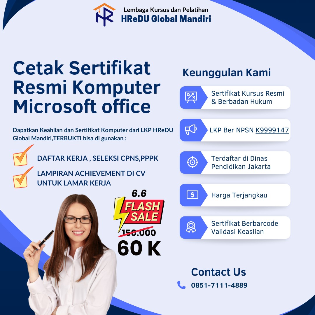 Sertifikat Komputer  Microsoft Office